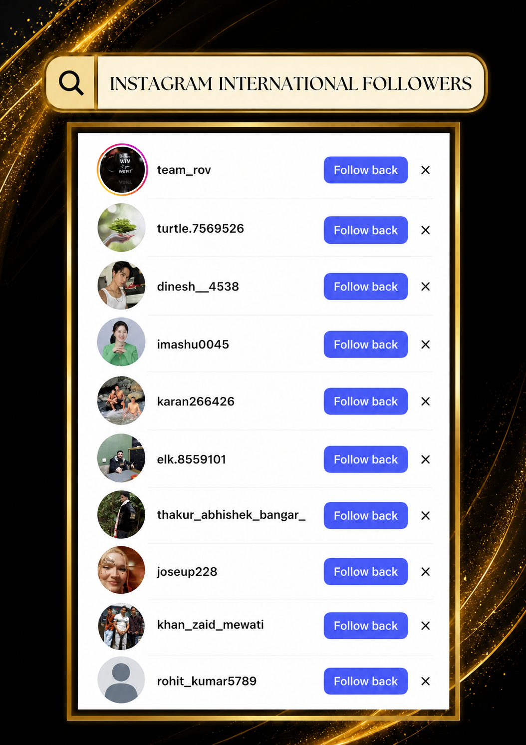 Instagram International Followers