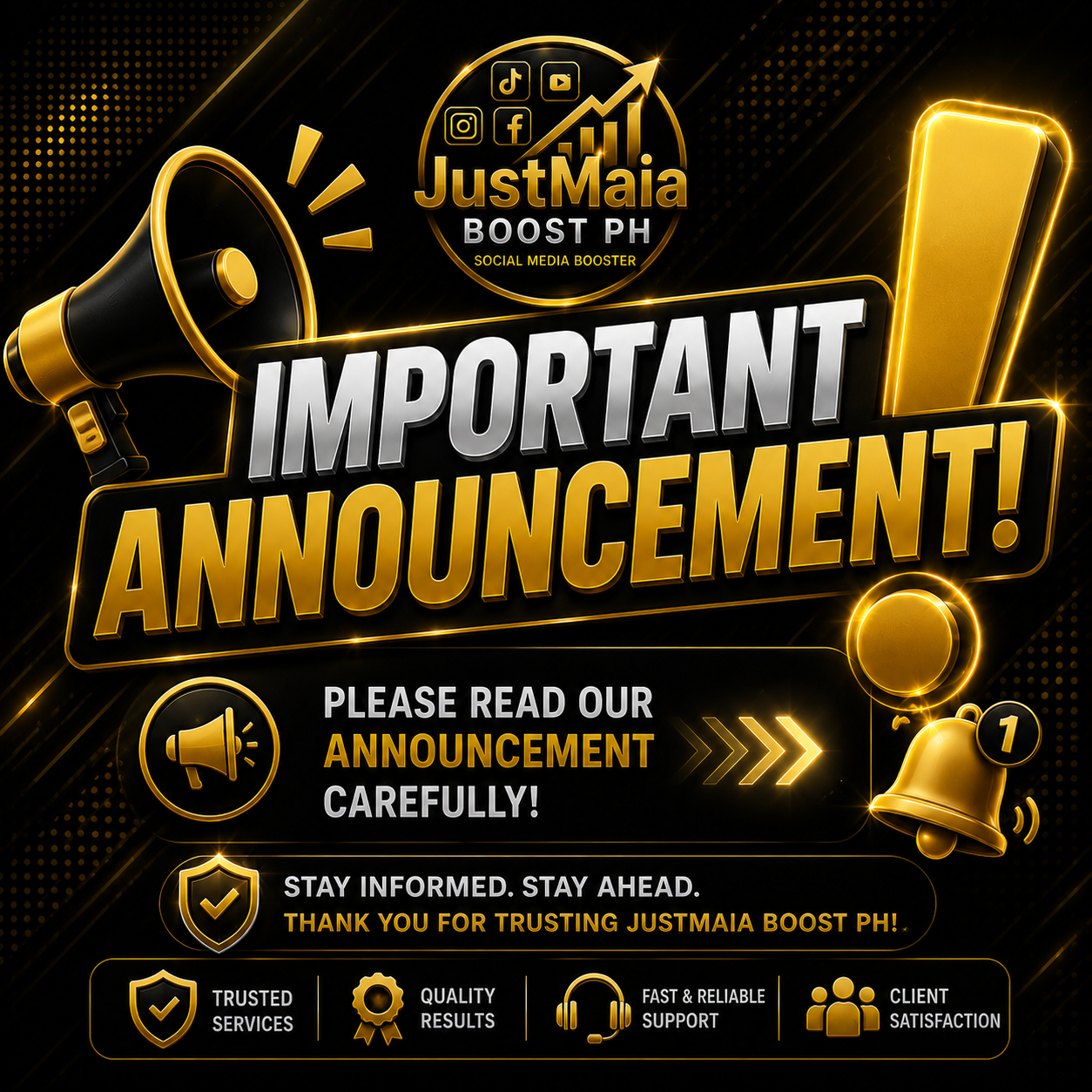 Important announcement visual