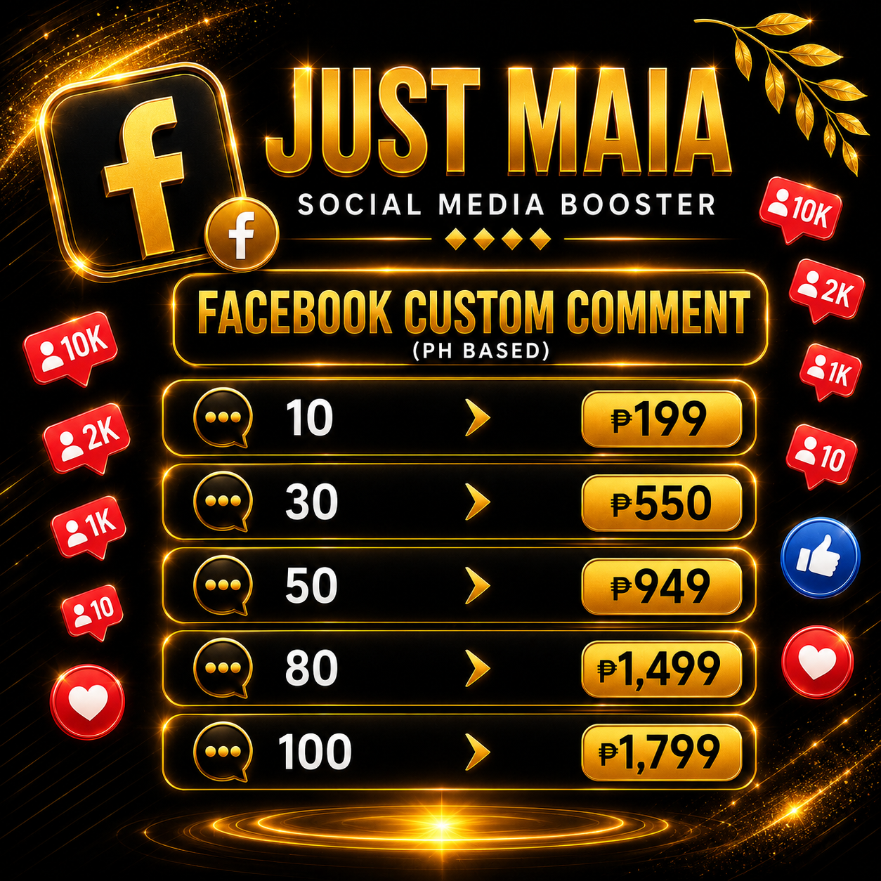 Facebook PH Based pricelist 4