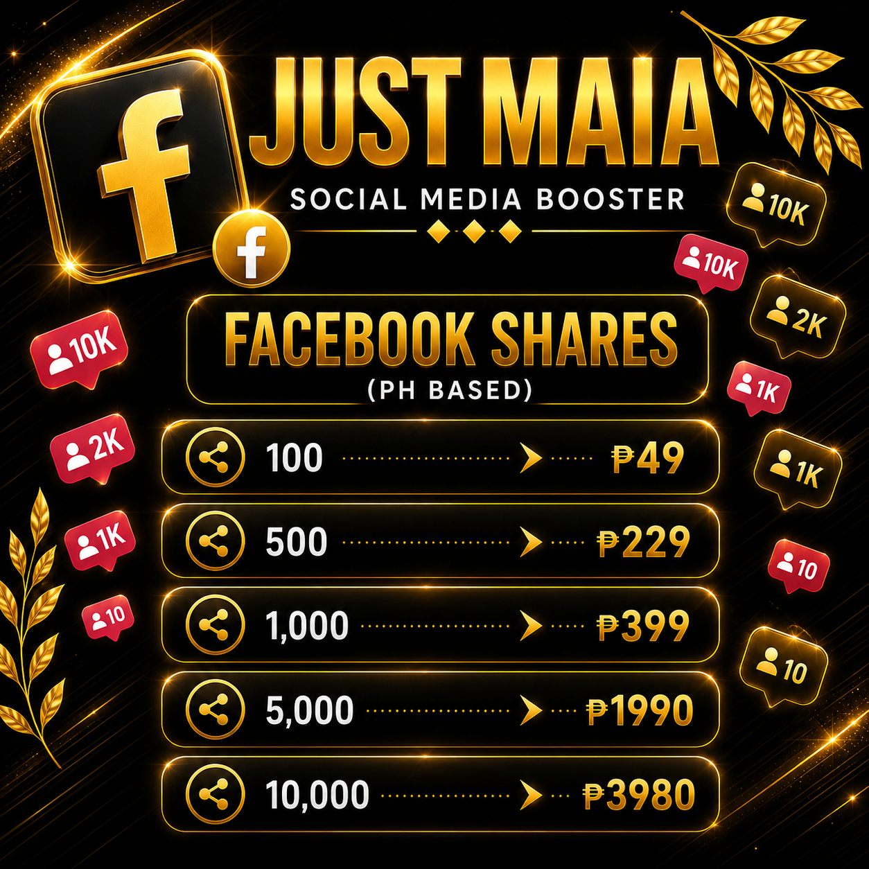 Facebook PH Based pricelist 3