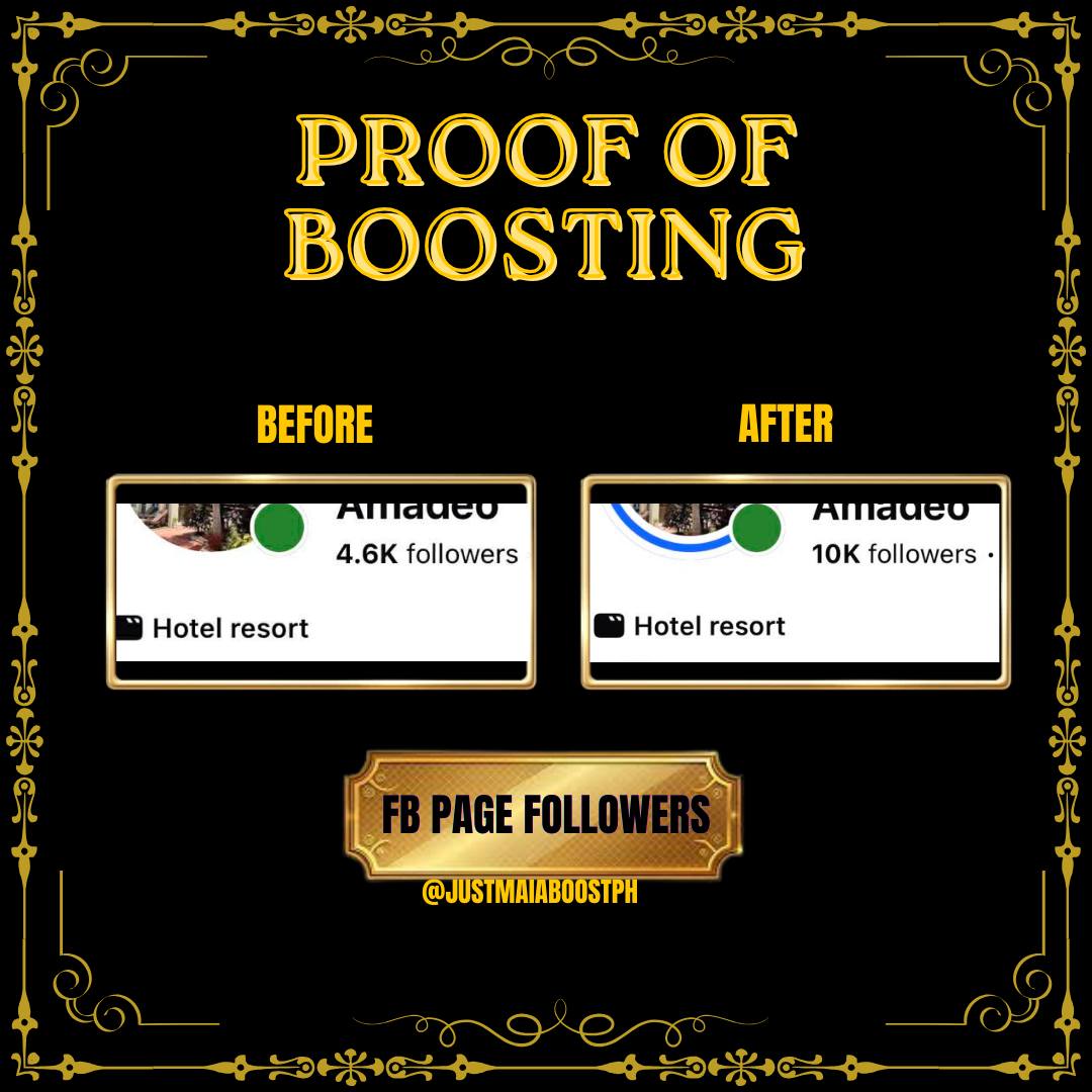 Proof of boosting — FB Page Followers
