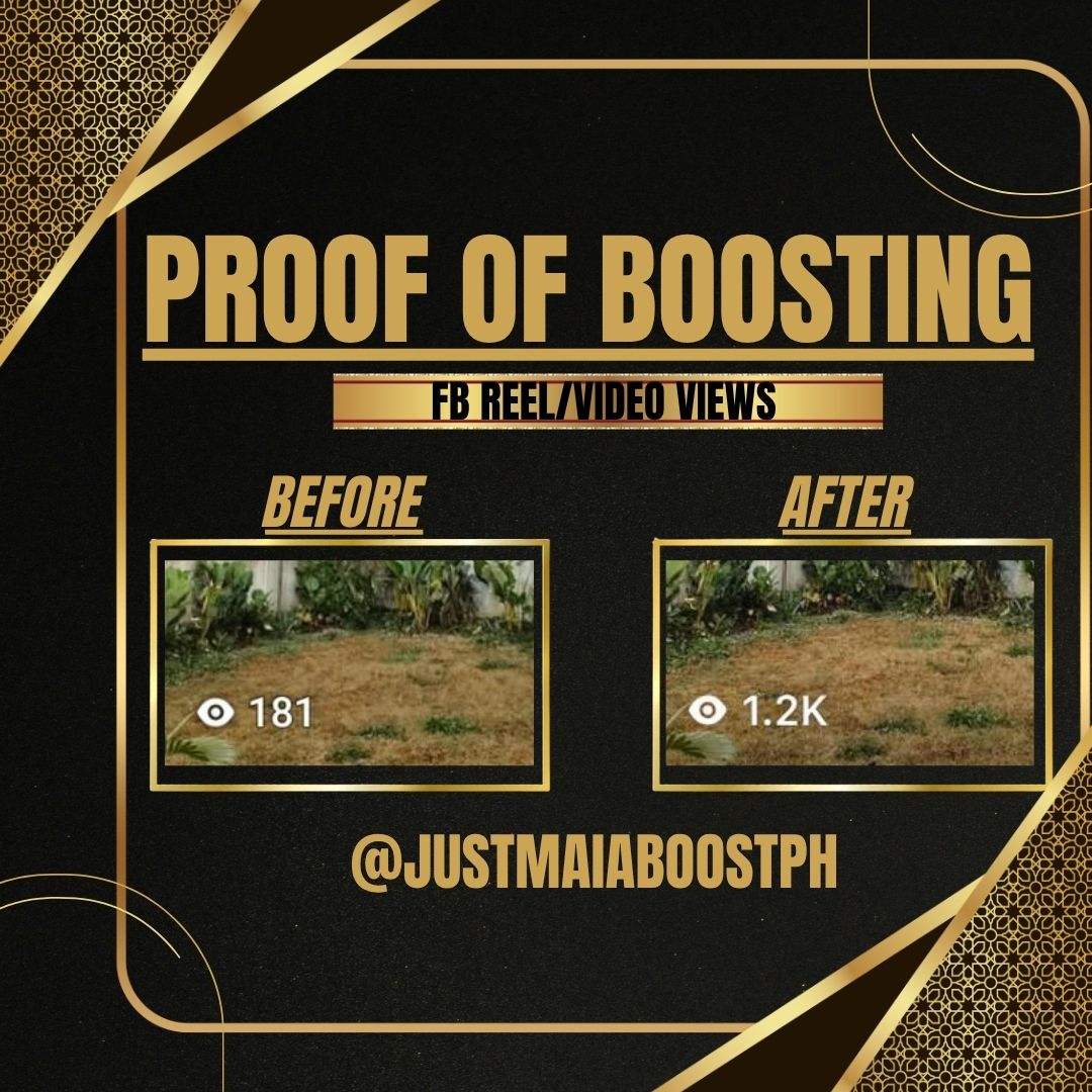 Proof of boosting — FB Reel / Video Views